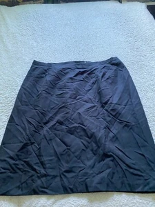 Falda Talbots Mujer Mezcla Seda Recta y Lápiz Forrada hasta la Rodilla Negra Talla 24W - Imagen 1 de 13