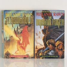 MELANIE RAWN Dragon Star 1-2 :  Stronghold + The Dragon Token 1990s Pan fantasy