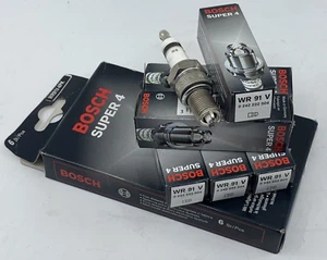 6 BOSCH SUPER 4 SPARK PLUGS FORD FALCON EA EB ED EF EL AU-1- 2 -3 3.9L 4.0L 6CL - Picture 1 of 4
