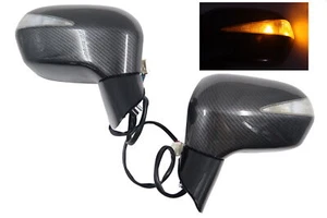 Power Folding Mirrors Led Turning Light Carbon style for HONDA CIVIC 2006 ~2011 - Picture 1 of 8