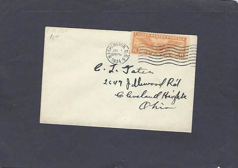 #C19 6c AIRMAIL WINGED GLOBE FDC WASHINGTON,DC JUL 1-1934 Cover