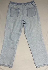 David Taylor Men’s Dad Jeans 40x32 Flat Front Scrunch Waist Dad Fit Denim Blue - Picture 1 of 12