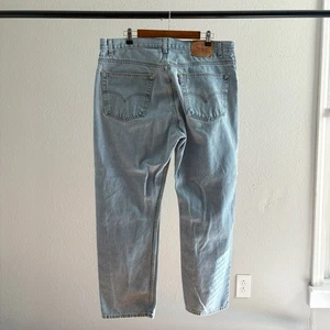 Vintage 1990’s Levi’s 505 Light Wash Denim Jeans - 38x29.5 - Picture 1 of 6