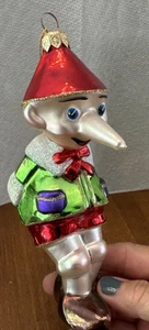 Vintage Kurt Adler Polonaise Komozja Pinocchio mundgeblasen Glas Ornament Weihnachten - Bild 1 von 9