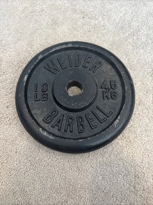 ONE Weider Barbell Standard 1" Size 10 lb Weight Plate Barbell plate - Image 1 of 4