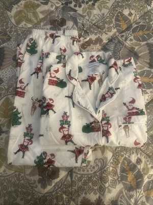 Juego de pijama abotonado para mujer The Company Store talla grande Foto 1 de 4