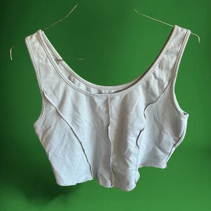 Shein Cropped Top Half Top Sports Bra Undertop Women's Large Patchwork Workout - Picture 1 of 4