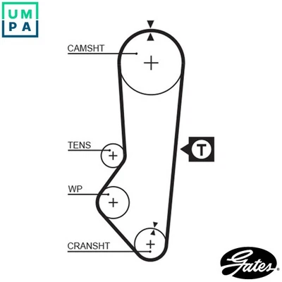 TIMING BELT 5357XS FOR MORGAN FORD ESCORT/Mk/VII/Rural/Turnier/Clipper/NOMADE - Image 1 of 4