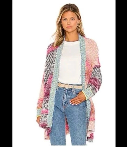 Cárdigan tejido Free People Daydreamer Orchid Cloud de gran tamaño para mujer talla S Foto 1 de 4