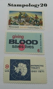 US Stamp#1426, #1425, #1431, 8c, MH, XF, OG, 1971  - Picture 1 of 2