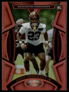 2023 Panini Certified #118 Chris Rodriguez Jr. Mirror Orange #/149 - Picture 1 of 2