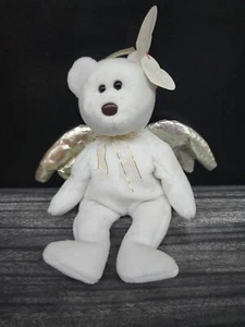 RARE 2000 Ty Beanie Baby Halo II the Bear with Brown Nose - Picture 1 of 5