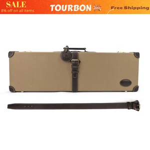 TOURBON Universal Gun Case Hunting Shotgun Storage Box Rifle  Carrier with Lock - Picture 1 of 16