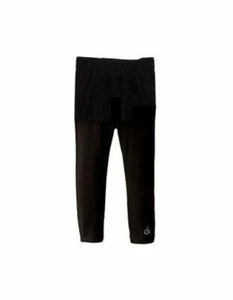 $350 Calvin Klein Little Girl'S Black Stretch Casual Sweatpants Leggings Size 6 - Picture 1 of 1