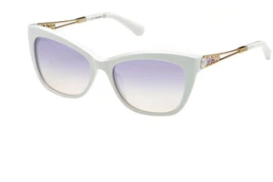 SWAROVSKI SK262 SW262 21Z White & Gold Plastic Cat Sunglasses 55-16-140 Sk0262 - Picture 1 of 4