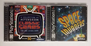 PS1 Activsion Games: Classic Games for Atari 2600 & Space Invaders - Playstation - Picture 1 of 3