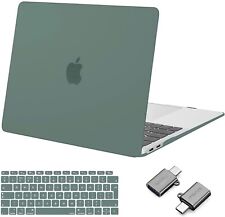 MOSISO Compatible with MacBook Air 13 inch Case M1 2022 2021 Midnight Green 