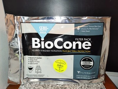 Pacote de filtro FilterQueen Vacuum BioCone. Maior proteção de filtragem. Novo.  - Imagem 1 de 4