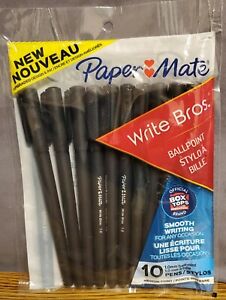 Paper Mate Ballpoint Stylo Bille Black pens 10 pack - School Supplies