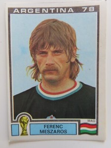 PANINI FOOTBALL ARGENTINA 78 FERENC MESZAROS #78 RECUP