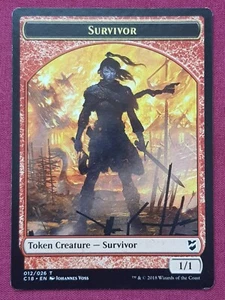 Magic The Gathering COMMANDER 2018 C18 SURVIVOR MYR token card MTG - Picture 1 of 2