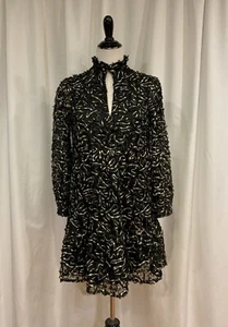 TUCKERNUCK Nightly Organza Palmerston kurzes Kleid, schwarz und gold, Größe S - Bild 1 von 9