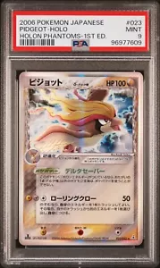 PSA 9 PIDGEOT Delta Species Holo Rare Pokemon Card #023 Holon Phantoms 1st ED - Picture 1 of 2