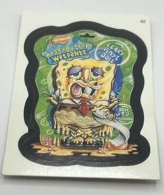 2005 Topps Wacky Packages SoggyBottom WetPants Sticker Card 42 Series 2 - Image 1 of 4