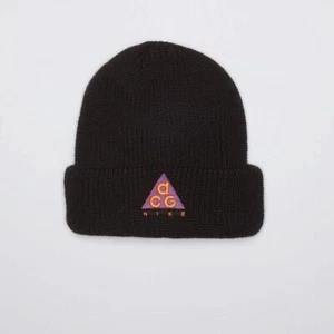 NIKE ACG Fisherman Stretch Beanie Black/Purple/Orange AV4775-010 - Picture 1 of 2