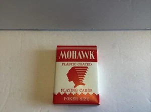 VINTAGE New Mohawk Plastic Coated Red Playing Cards Poker Cards. - Picture 1 of 6