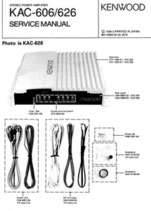 Service Manual-Anleitung für Kenwood KAC-606, KAC-626 - Bild 1 von 1