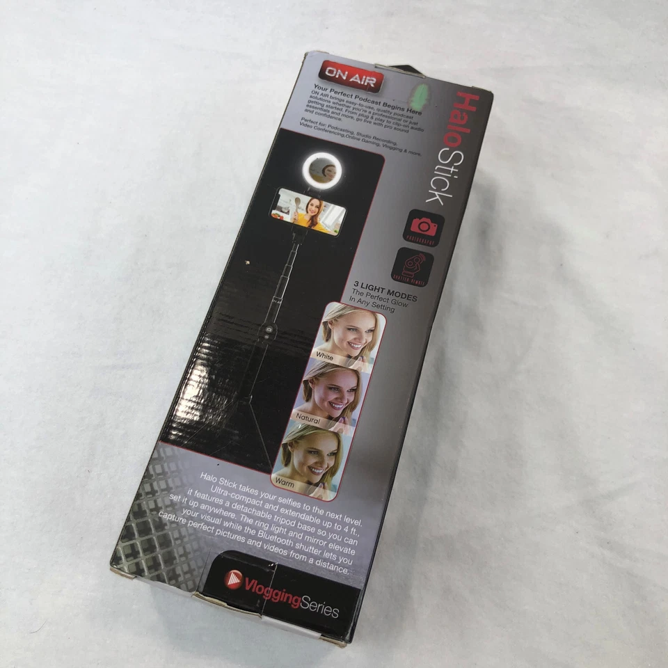 Tzumi Halo Stick Pro Bluetooth Selfie Stick 4ft On Air Halo Stick Pro