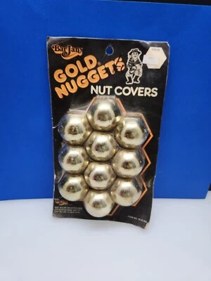 Vintage Bar Jan Gold Nuggets Lug Nut Covers NOS - Image 1 of 4