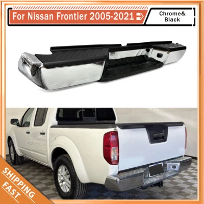 Rear Step Bumper Assembly Chrome Complete For 2005-2021 Nissan Frontier Truck - Изображение 1 из 4