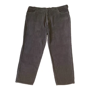 Street Jeans Corduroy Pants Men Size 107 W42 L28 Straight Leg Zip Fly 5 Pkt Grey - Picture 1 of 13