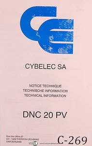 Cybelec SA DNC 20 PV, informazioni tecniche, avviso tecnico, manuale - Foto 1 di 2