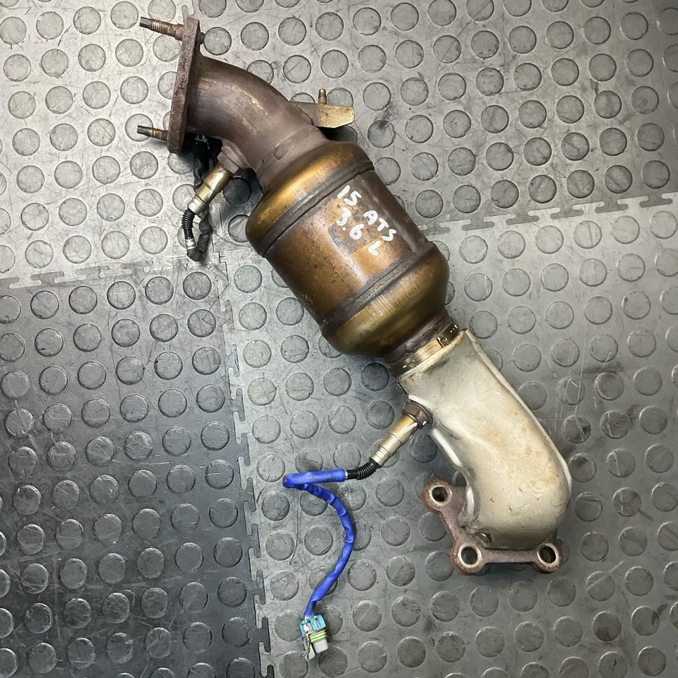 2013-2018 Cadillac ATS 3.6L Left Exhaust Catalytic Converter Pipe W/ Sensors OEM - Image 1 of 4