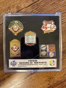 New York Yankees MLB 6 Total Pins 1998 World Series Set Commemorative #/5000 - Picture 1 of 1