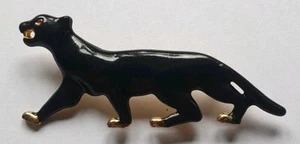 Black Panther Enamel Brooch 20485. 70mm x 27mm. - Picture 1 of 14