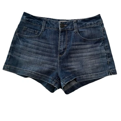 Pantalones cortos para mujer So denim con botones en los bolsillos delanteros talla 7 Foto 1 de 4