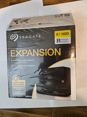 8 TB SEAGATE Expansion External Hard Drive HDD USB 3.0 compatible w/PC & MAC - Image 1 of 2