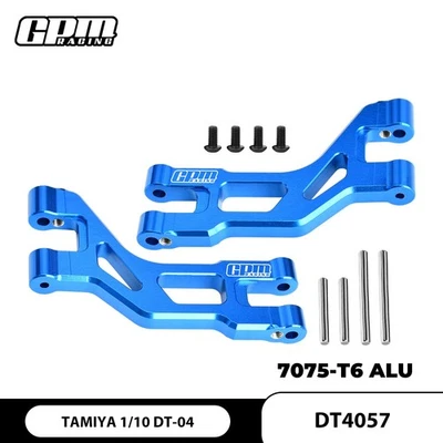 Brazos de suspensión superiores traseros de aleación GPM 7075-T6 TAMIYA 1/10 DT-04 RC Fighter Nxgen Foto 1 de 4
