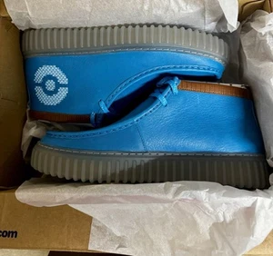 Clarks x Pokemon Torhill Explore 'Blastoise' Blue Leather | Men Size 11 NIB - Picture 1 of 5