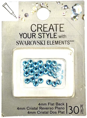 Eksuccess Create Your Style With Swarovski Elements 2013 4mm Flat Back 30pcs - Image 1 of 2