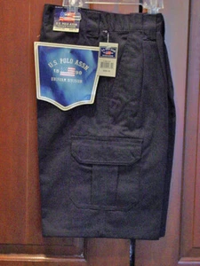 US POLO ASSN NAVY 100% COTTON BOY'S SHORTS SIZE 16 NEW WITH TAGS - Picture 1 of 1