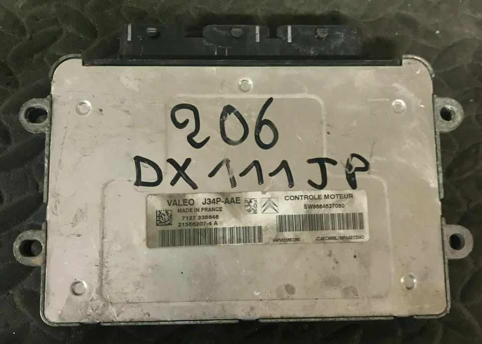 Calculateur décodé Peugeot 206 J34P-AAE 21586207-4 SW966463708 HW9655883280 - Immagine 1 di 1