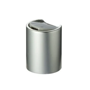 Matte Silver 24mm Screw On Disc Top Cap To Fit 24/410 Neck Size ANY AMOUNT - Picture 1 of 4