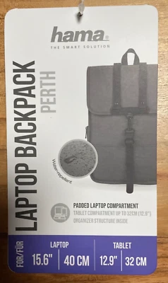 Hama Notebook-Rucksack Tasche Case Tablet-Fach für Laptop 15.6 maximale Größe - Bild 1 von 4