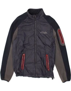 SMOG Mens Windbreaker Jacket UK 42 XL Navy Blue Colourblock CG06 - Picture 1 of 3