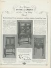 1928 Victrola Radiola Orthophonic Beautiful Furniture Entertain Vtg Print Ad PR2